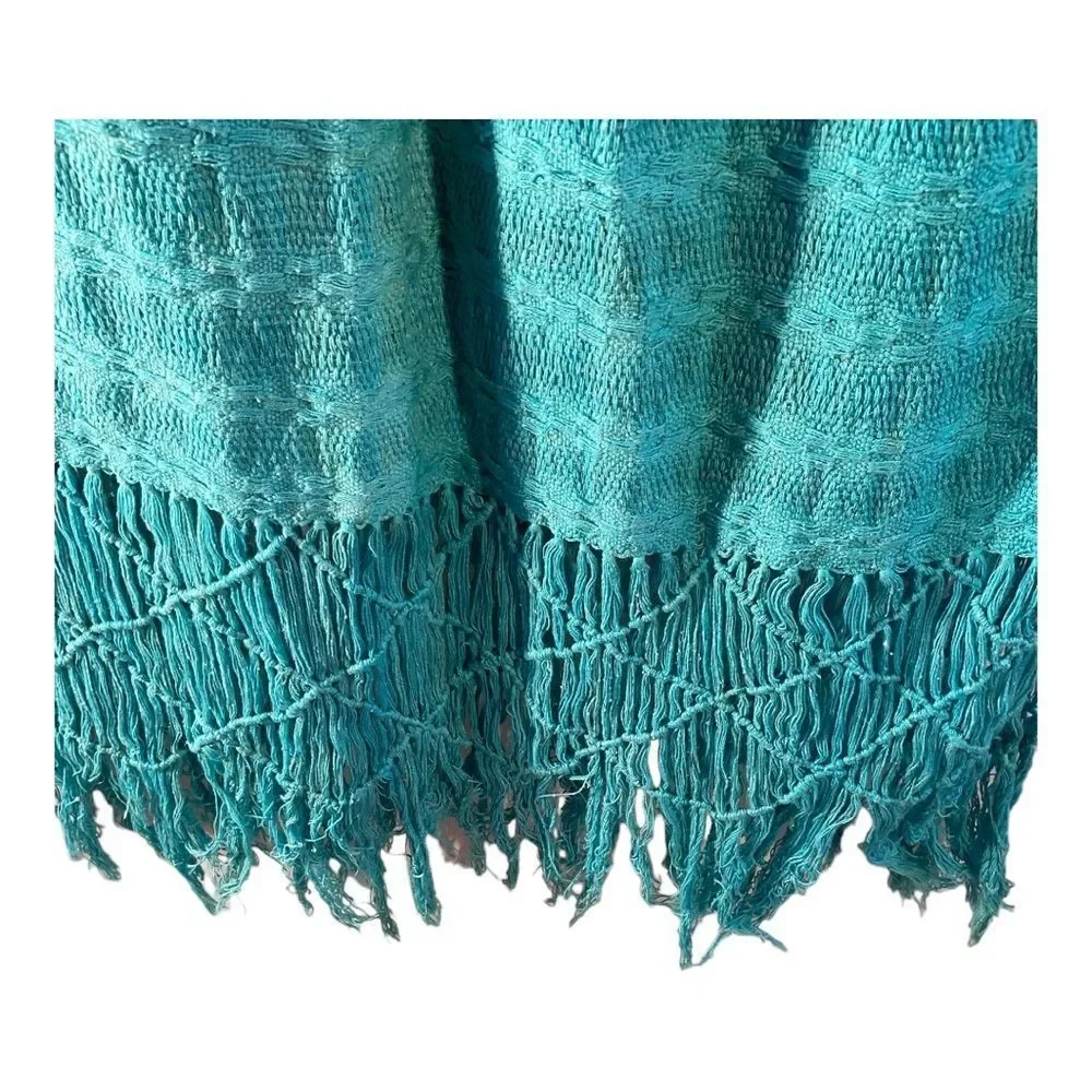 Women’s Aqua Reef Fringe Midi Skirt Size M